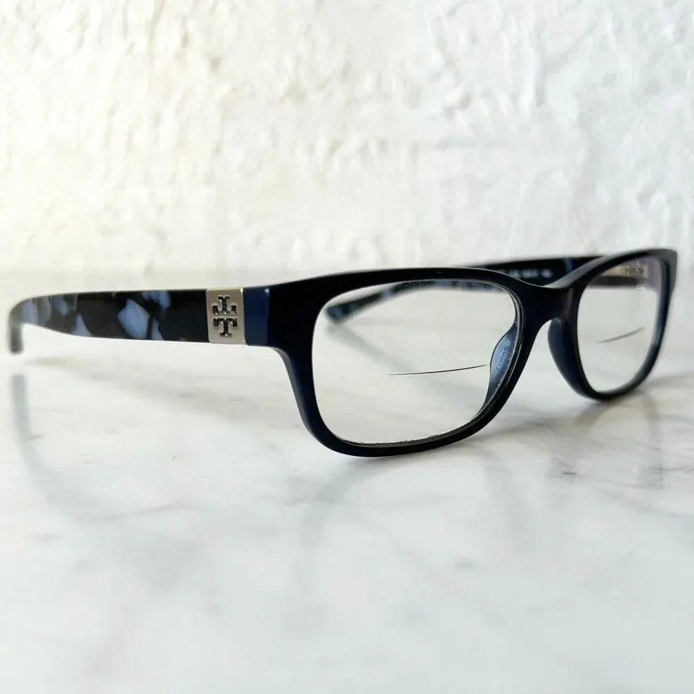 Tory Burch Eyeglass Frames Navy Blue Rectangle Women's Glasses TY2067 1616 50mm